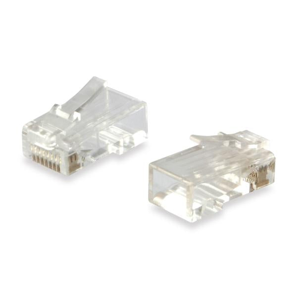 Equipaggia 121144 Connettore RJ45 Set di 100pcs, UTP, Cat.6