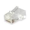 Equipaggia 121144 Connettore RJ45 Set di 100pcs, UTP, Cat.6