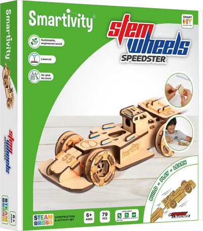 Set de construcción Smartivity - ruedas de potencia - speedster - 6+
