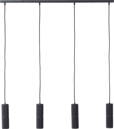 Brilliant Marty - lampada a sospensione - 4 luci - LED 4xGU10 - nera