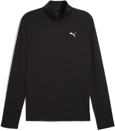 Puma shirt run velocity cloudspun 1 4 zip 526627 black-xxl