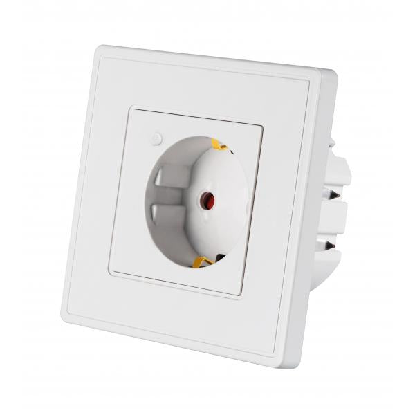 Wox Wox R4054 Calco incorporato alimentato da Tuya, 16A, 3680W, Wi-Fi, White