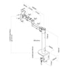 Neomounts Neomounts FPMA-D960BLACKPLUS FAT SCHEN MAURM (morsetto) ad alta capacità 10 49 pollici, 2