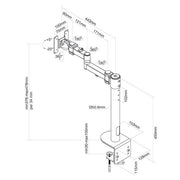 Neomounts fpma-d960blackplus flat screen desk mount (clamp) high capacity 10 - 49 inch, 2 - afbeelding 3