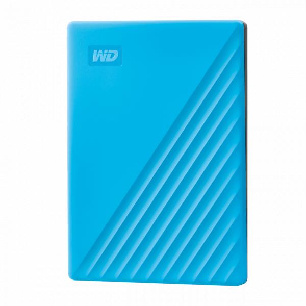 Abi Western Digital WDBPKJ0040BBL-Wesn My Passport HDD esterno, 4TB, USB 3.2 Gen 1, Blue