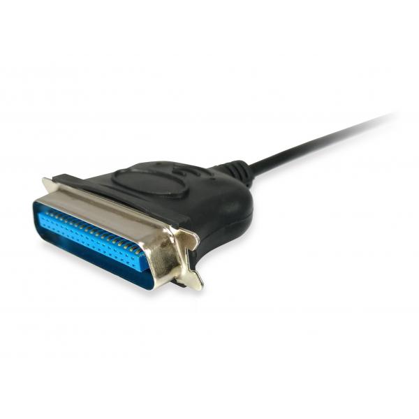 Equipaggiare 133383 USB a cavo adattatore parallelo, USB 2.0 -> IEEE1284, maschio maschio, nero