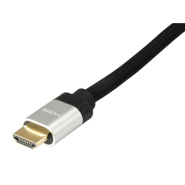 Equipaggiare 119380 HDMI 2.1 Cavo ad alta velocità ad alta velocità, tipo HDMI Tipo-A HDMI, 48 Gbit S, ARC, 1M, nero