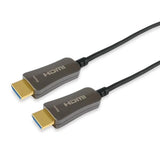 Equip 119431 hdmi 2.0 active optical cable, hdmi type a -> hdmi type a 3d, 18 gbit s, 50m, black - afbeelding 1