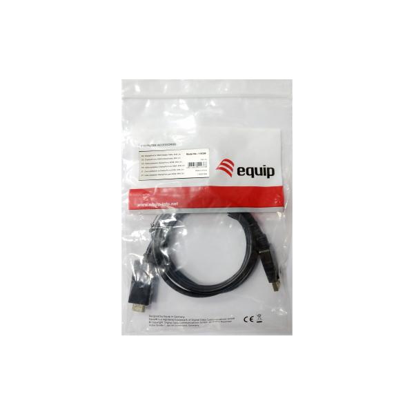 Equipaggiamento equipaggia 119390 DisplayPort al cavo HDMI, DisplayPort -> HDMI, maschio maschio, dritto, 2m, nero