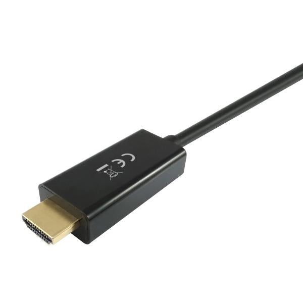 Equipaggiamento equipaggia 119390 DisplayPort al cavo HDMI, DisplayPort -> HDMI, maschio maschio, dritto, 2m, nero