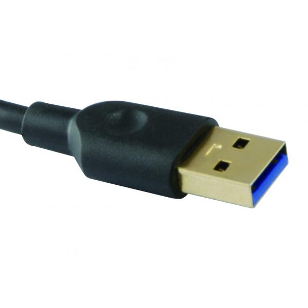 Equipaggiare 128953, hub USB a 4 porte, USB 3.2 Gen 1 Tipo-A, 5000 mbit, nero