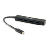 Equipaggia 128954 Hub USB a 4 porte, USB 3.2 Gen 1 Type-C-> USB 3.2 Gen 1 Type-A, 5000 Mbit S, Black