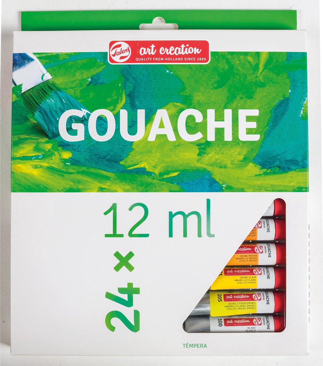 Talens creación artística gouache 24 x 12ml