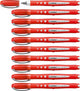 Stabilo trabajador+ colorido - rollerball 0,5 mm - rojo - caja de 10 piezas