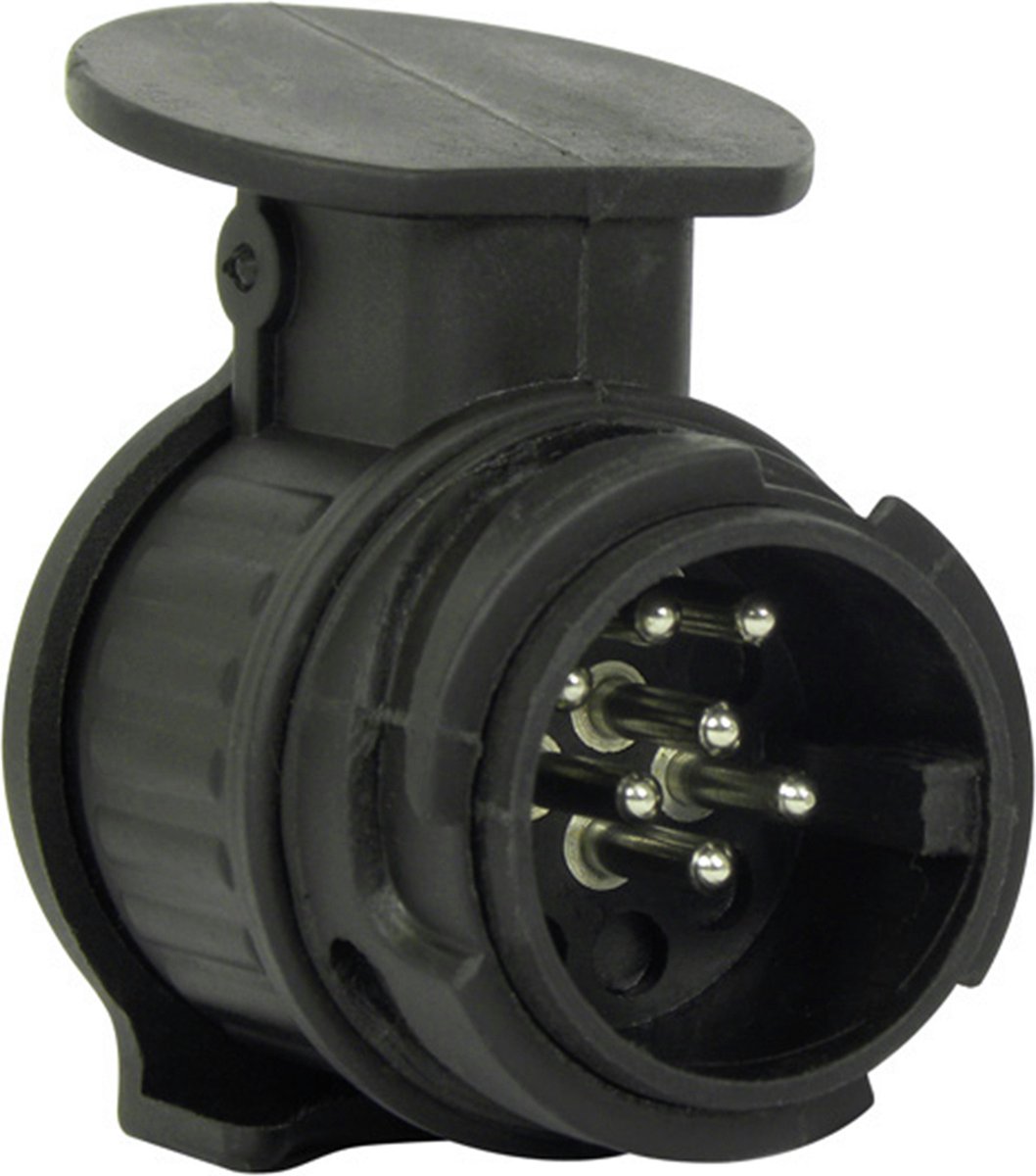 Adaptador Carpoint de 13 pines a 7 pines – 12v – plug play – para autocaravana – plástico duradero – compacto