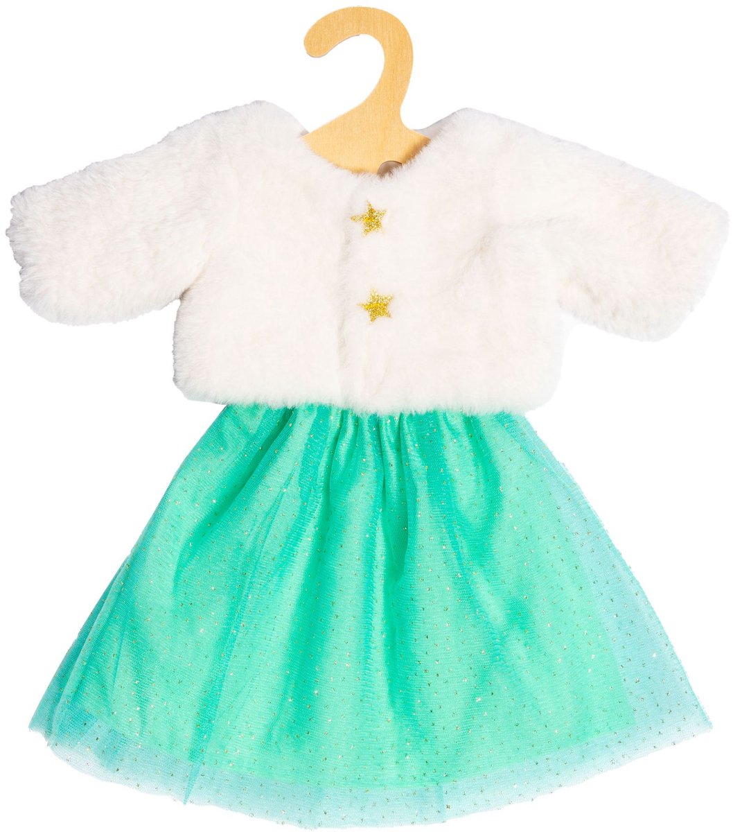 Doll jacket plush with skirt, 28-35 cm