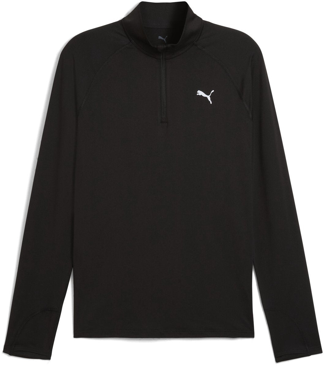 Puma m run speed cloudpun 1 4 zip Camiseta deportiva para hombre - negro