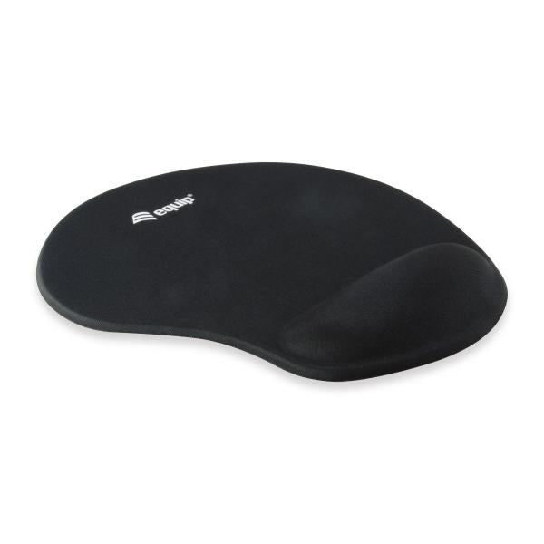 Equip Equip 245014 Gel Mouse Pad, tela, gel, poliuretano, reposo en muñeca, base no deslizante, monótona, negro