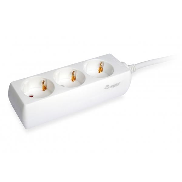 Equipaggiare equipaggia 245550 striscia, 3 uscite interno, tipo F, tipo F, 1,5 mm², 1,5 m, bianco