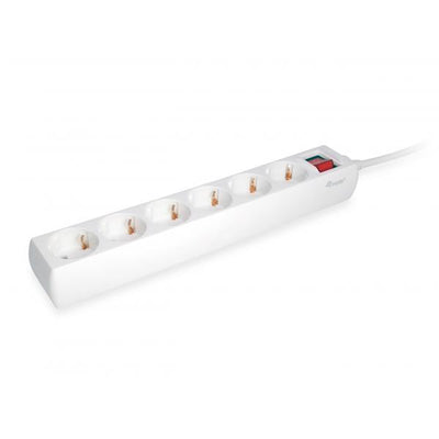 Equipaggiare 245552 6-outlet Strip con interruttore, outlet 6x interno, tipo F, 1,5 mm², 1,5 m