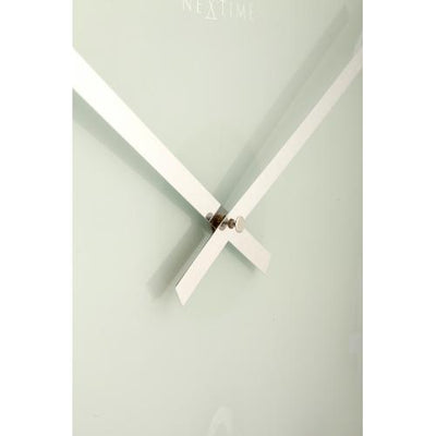 Nextime klok 2472 mirror glass, ø43 cm, wall, white