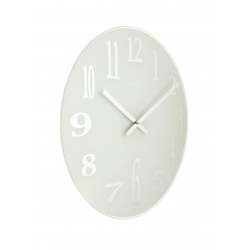 Nextime Nextime Klok 2472 Specchio vetro, Ø43 cm, muro, bianco