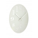 Nextime Nextime Klok 2472 Specchio vetro, Ø43 cm, muro, bianco - afbeelding 3