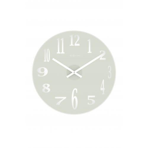 Nextime Nextime Klok 2472 Specchio vetro, Ø43 cm, muro, bianco