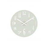 Nextime Nextime Klok 2472 Specchio vetro, Ø43 cm, muro, bianco - afbeelding 4