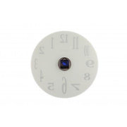 NEXTIME NEXTIME KLOK 2472 Mirror GLASS, Ø43 CM, WALL, White - afbeelding 5
