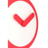 Nextime nextime klok 2615ro focus, ø25 cm, wall, white red