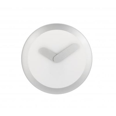 Nextime Nextime Klok 2615zi Focus, Ø25 cm, muro, argento bianco