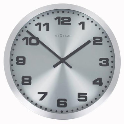 Nextime Nextime Klok 2906ZW Mercure, Ø25 cm, muro, argento