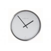 Nextime Nextime Klok 2991st Paniki, Ø34 cm, muro, bianco