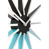 Nextime nextime klok 3051bl nova, ø50 cm, wall, black blue