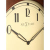 Nextime nextime klok 3057 royal, ø60 cm, wall, brown white