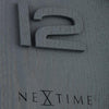 Nextime nextime klok 3096gs wood wood medium, ø35.5 cm, wall, gray