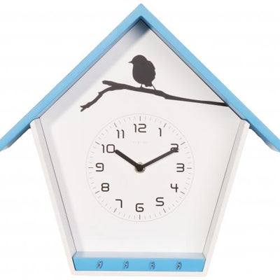 Nextime Nextime Klok 3109bl Cuckey, 30.5x33x11 cm, muro, blu bianco