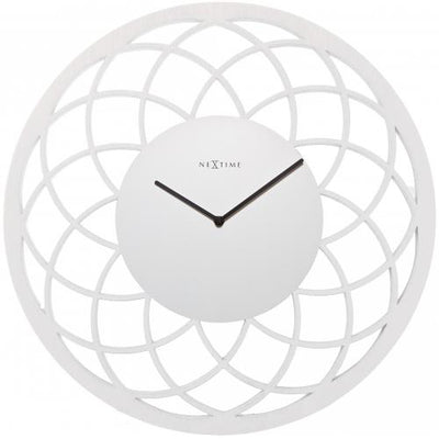 Nextime Nextime Klok 3115wi Dreamcatcher, Ø60 cm, muro, bianco