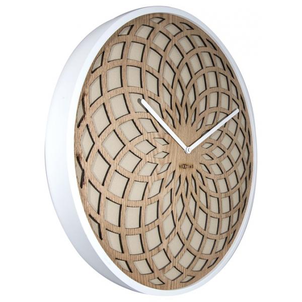 Nextime nextime klok 3149be sun large, ø50 cm, wall, beige