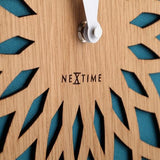 Nextime Nextime Klok 3149tq Sun grande, Ø50 cm, pared, turquesa - afbeelding 3