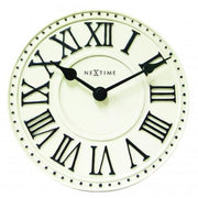 Nextime klok 5187wi london table, ø16 cm, wall, white black+b32 - afbeelding 1