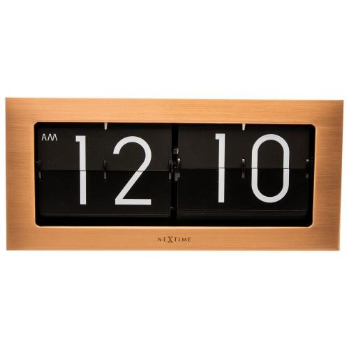 Nextime Nextime Klok 5198co Flip, 16.7x36 cm, flip-over, rame nero