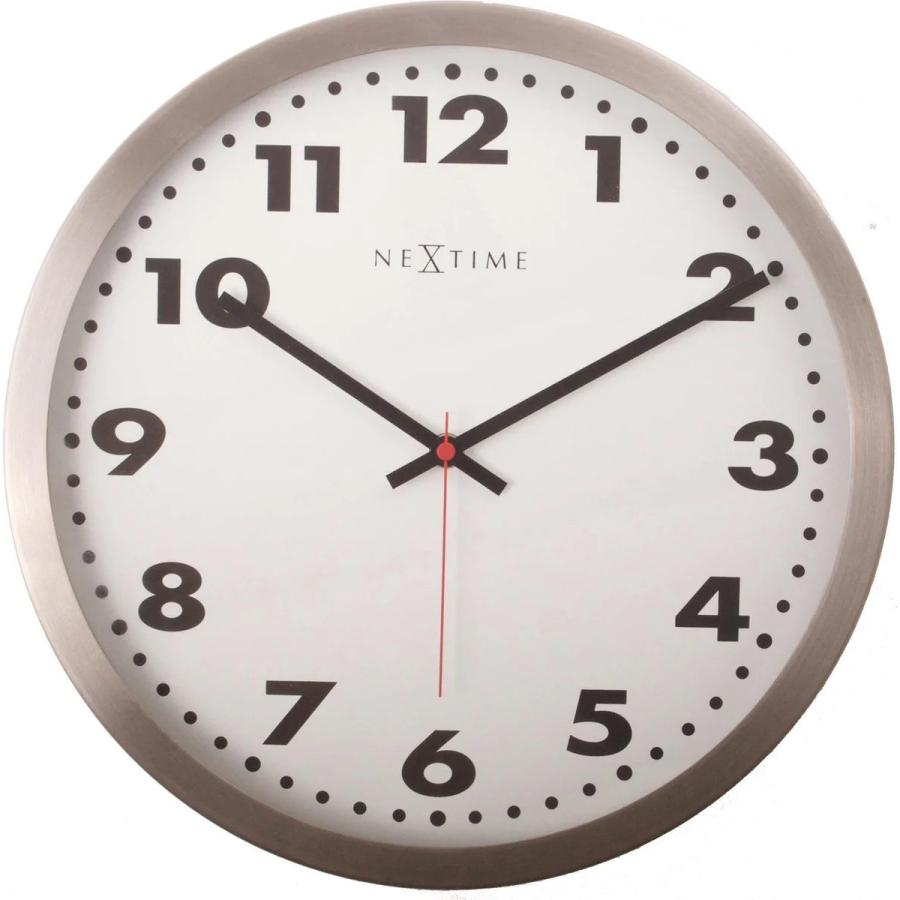 Nextime Klok 8029, Ø43 cm, muro, bianco