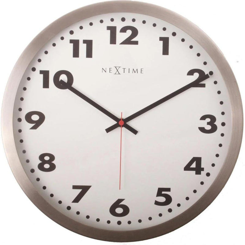 Nextime klok 8029 , ø43 cm, wall, white