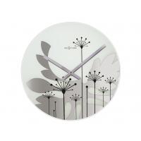 Nextime Nextime Klok 8088 Grass, Ø43 cm, muro, grigio