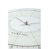 Nextime nextime klok 8125 fancy round, ø43 cm, wall, white silver