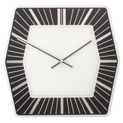 Nextime Nextime Klok 8128zw Hexagon, 43x43 cm, pared, blanco - afbeelding 1