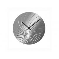 Nextime nextime klok 8134 swirled, ø43 cm, wall, silver glossy