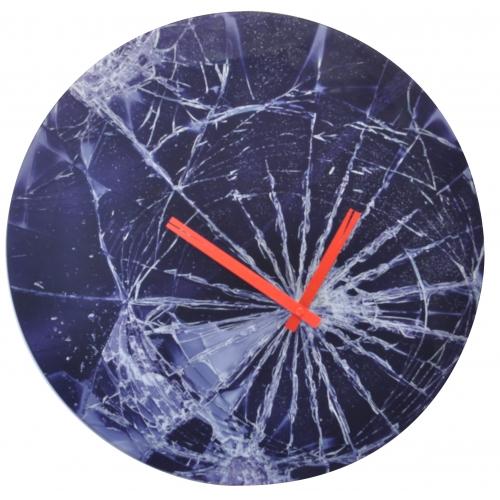 Nextime Nextime Klok 8147 Crash, Ø43cm, muro, blu